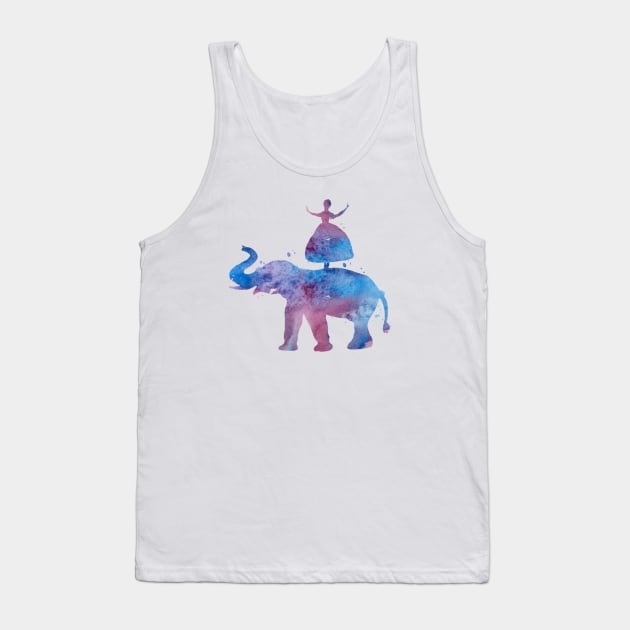 Elephant and ballerina Tank Top by TheJollyMarten